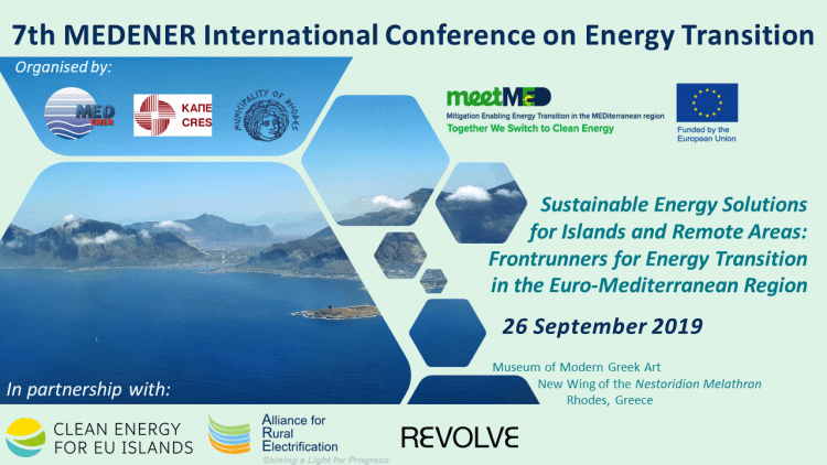 7th MEDENER International Conference on Energy Transition in the Euro–Mediterranean Region